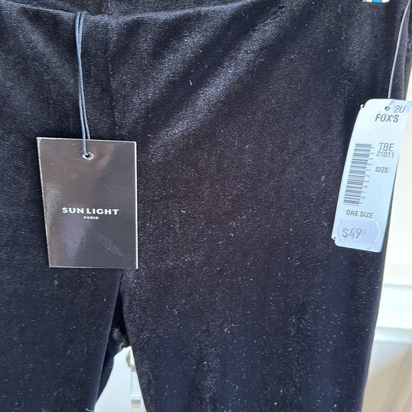 Sunlight Velvet Flare Bottom Pants - Picture 2 of 3